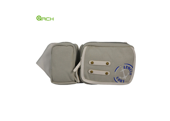 Gli accessori di viaggio della prova di furto della tela 600D insaccano Fanny Pack Zippered Pocket