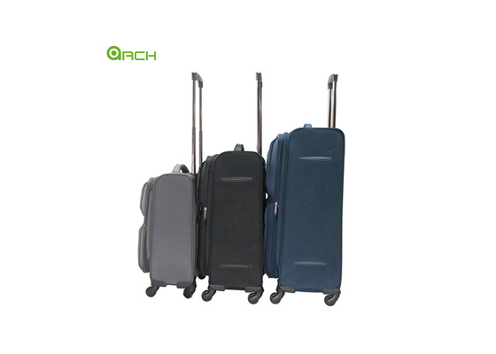 Al dettaglio bagagli da viaggio flessibili espandibili con ruote a spinner e chiusura Tsa