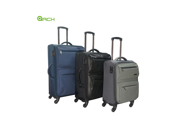Al dettaglio bagagli da viaggio flessibili espandibili con ruote a spinner e chiusura Tsa