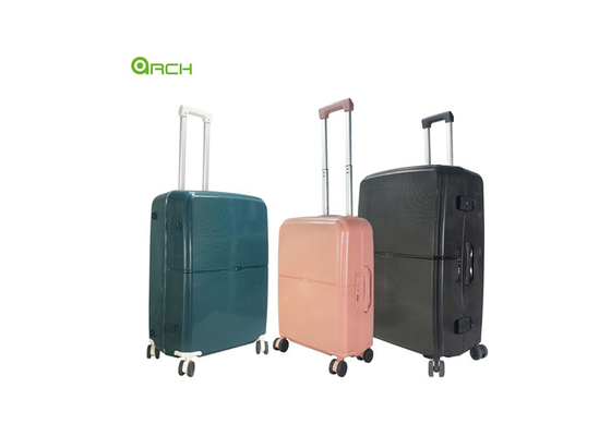 Fabbricante PP Trolley Travel Hard Side Baggage con ruote a doppio giratore